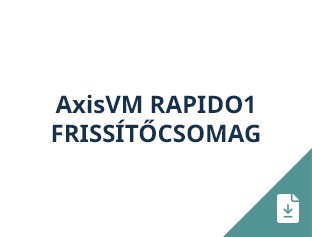 AxisVM Rapido1 frissítőcsomag