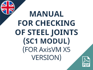 AxisVM X5 (SC1 modul) manual for checking of steel joints