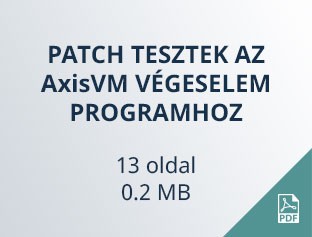 patch tesztek AxisVM végeselem programhoz