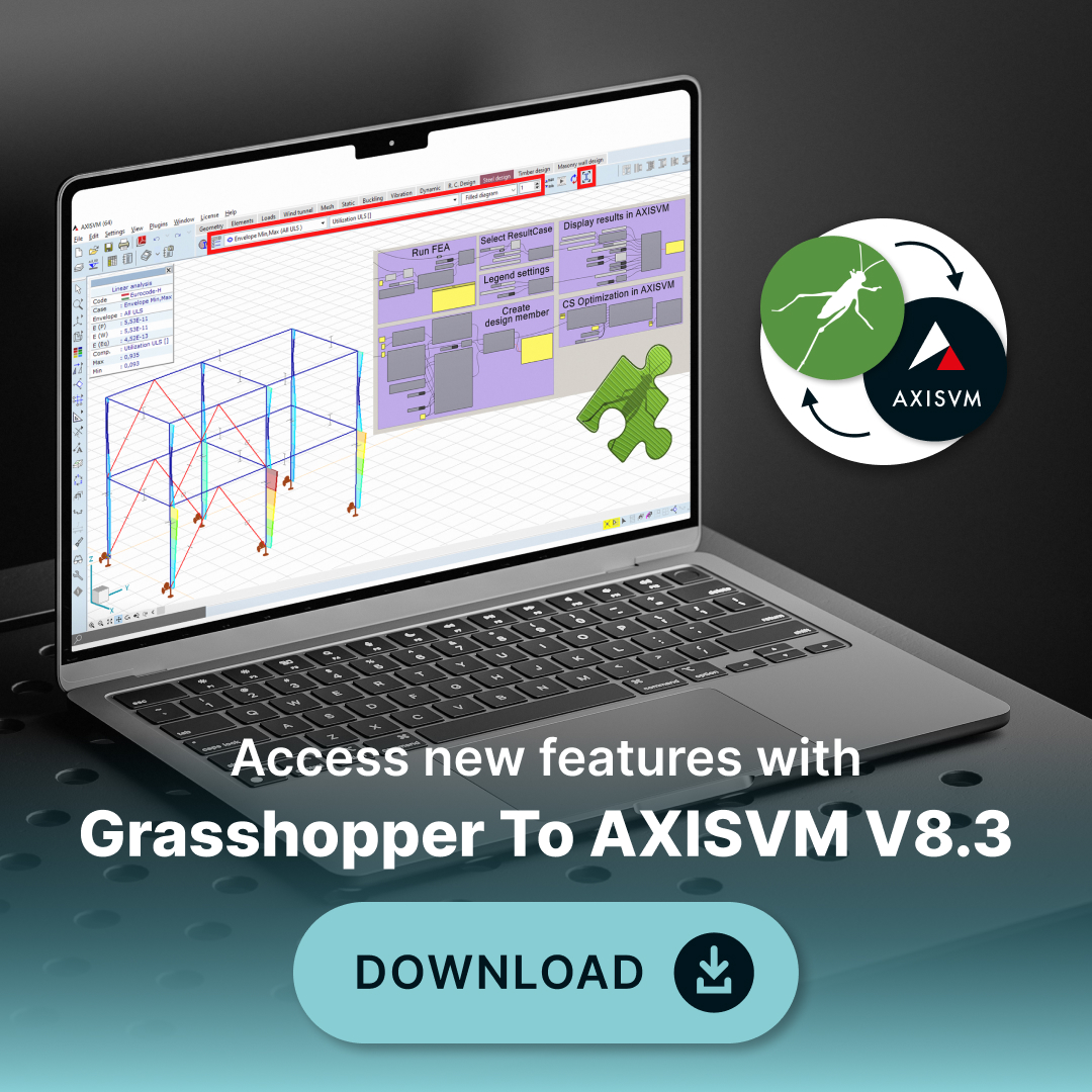 Read more about the article Megérkezett a GrasshopperToAXISVM V8.3!