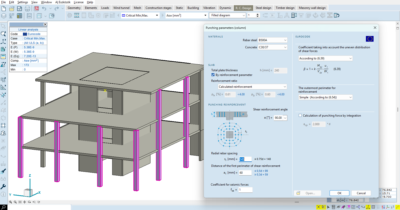 Reinforced concrete — punching shear design