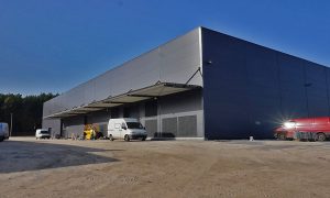Production storage hall, Zielona Gora - steel structure